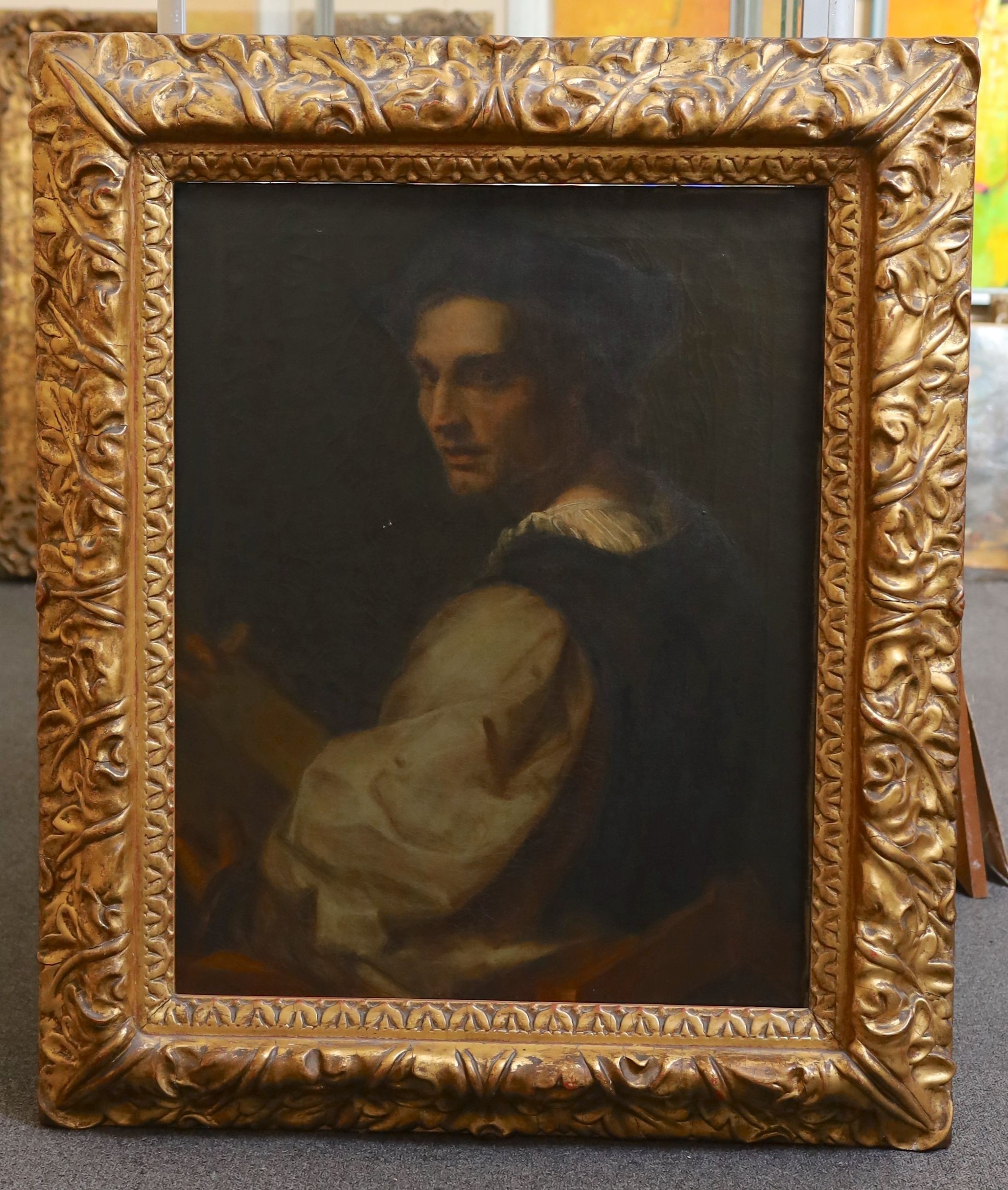19th Century Italian School after Andrea del Sarto (1483-1530), Self portrait, oil on canvas, 71 x 56cm
